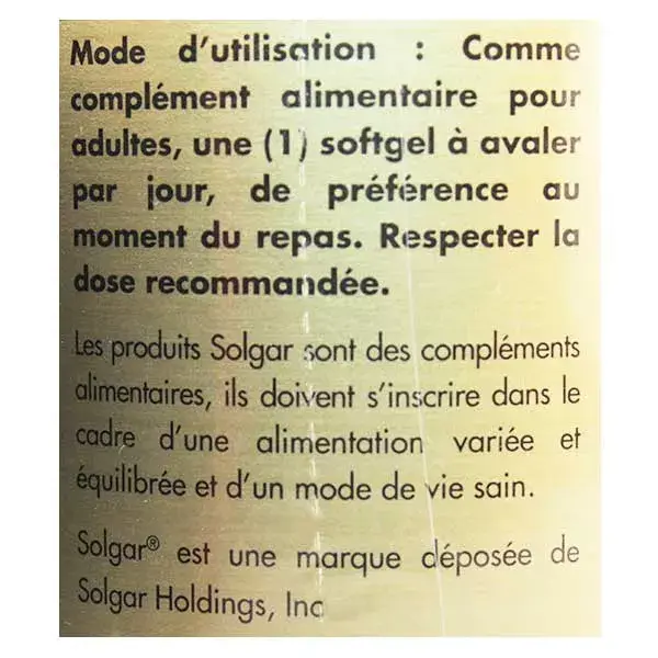 Solgar Beta-Caroteno 7mg 60 Cápsulas Softgel