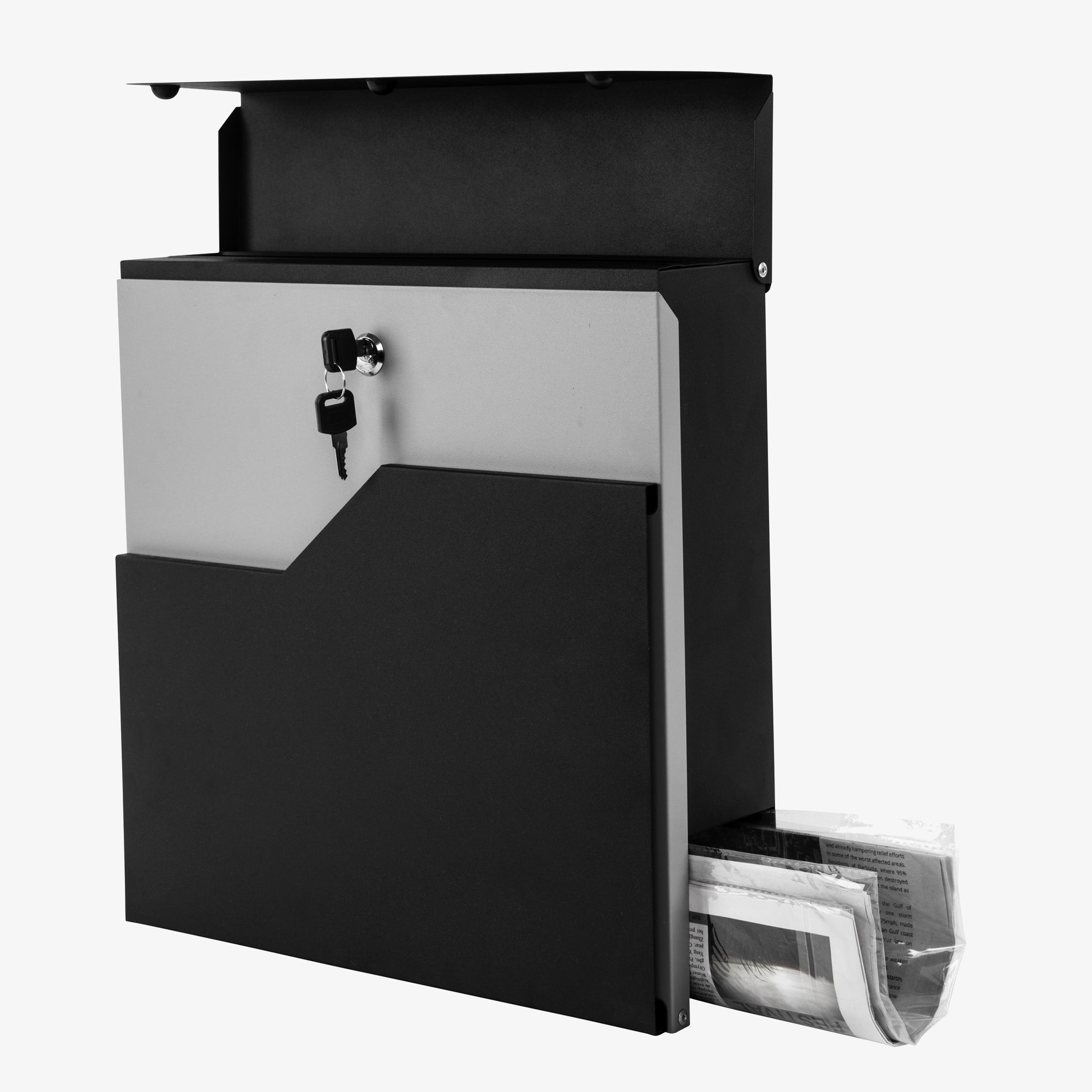 Briefkasten Silber-Anthrazit