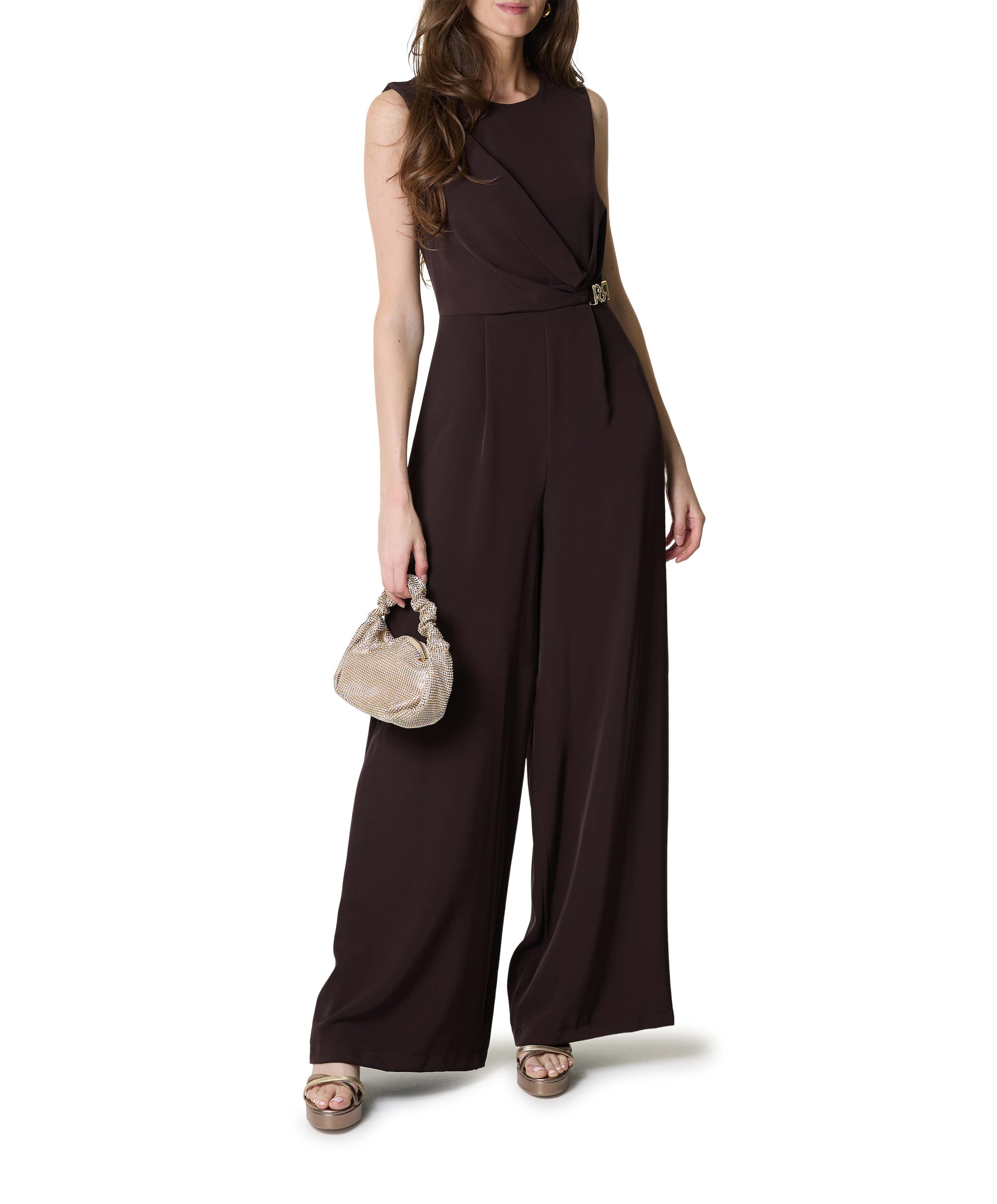 Rinascimento DIANA G-231/26 Tuta dames jumpsuit bruin