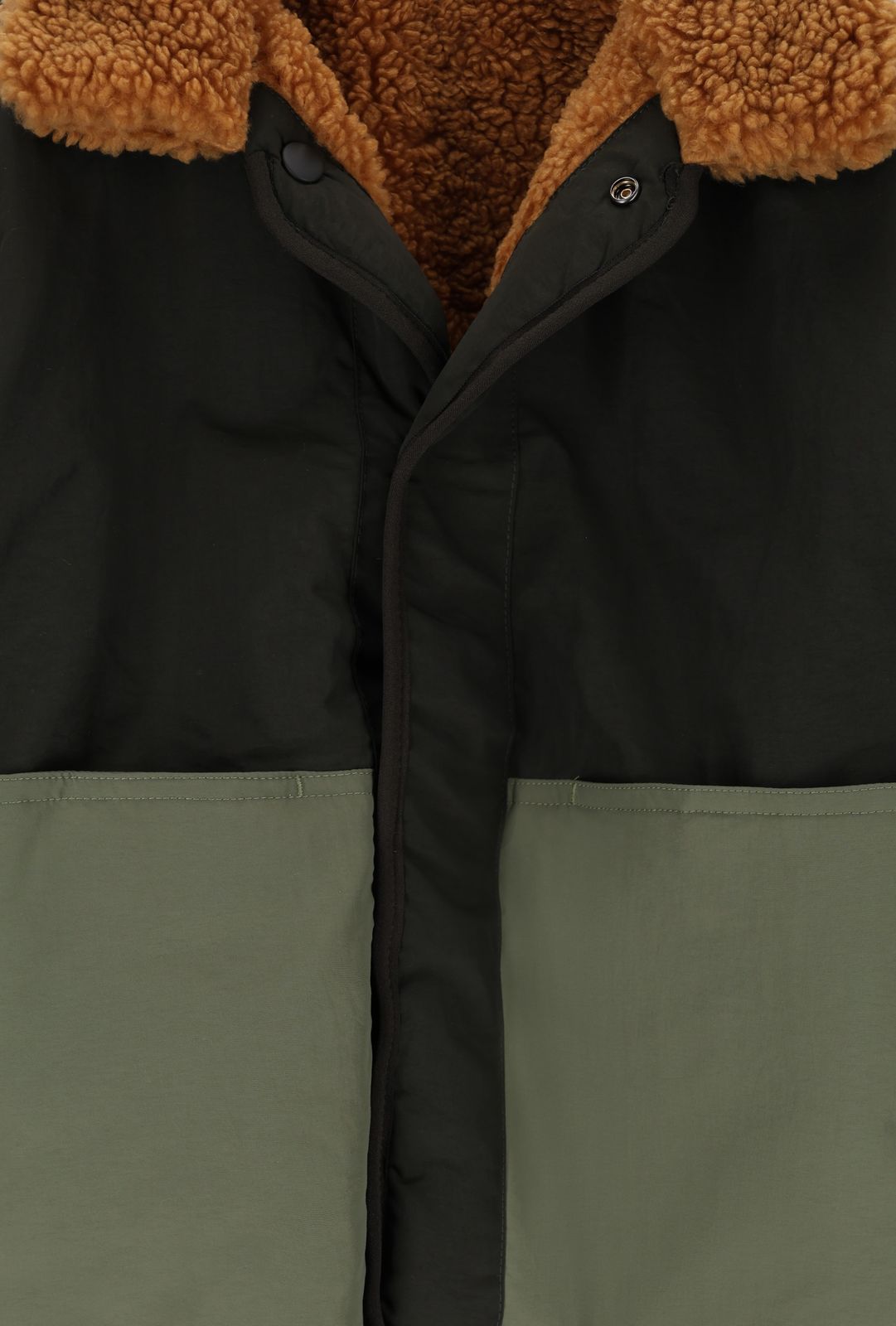 Colourblock reversible teddy jack