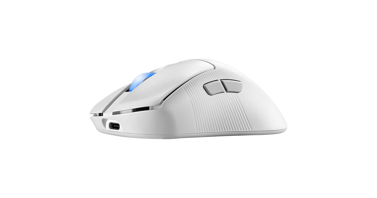 ASUSROG Keris II Ace gaming muis  (Wit, 100 - 42.000 dpi, USB, 2,4 GHz, Bluetooth 5.1, RGB leds)