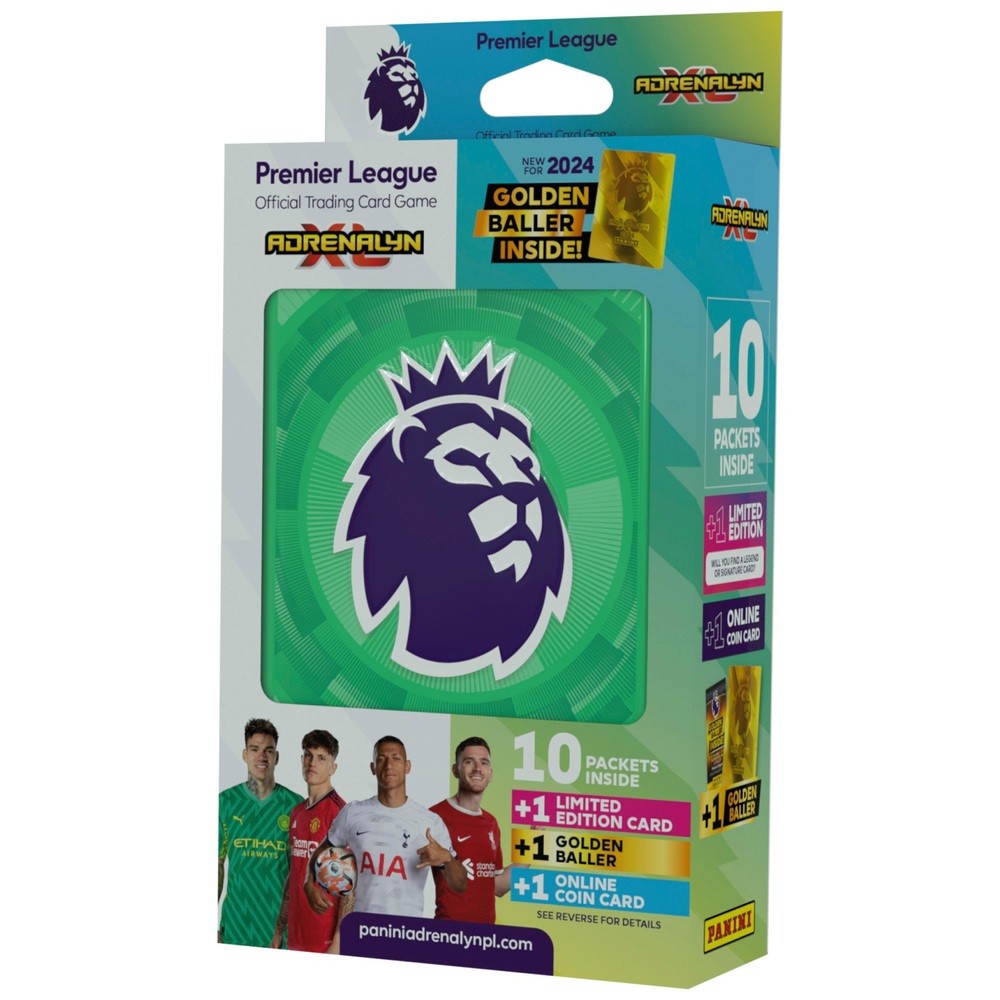 Panini Premier League 2024 Adrenalyn XL Sammelkartenspiel Mega-Dosen-Sortiment