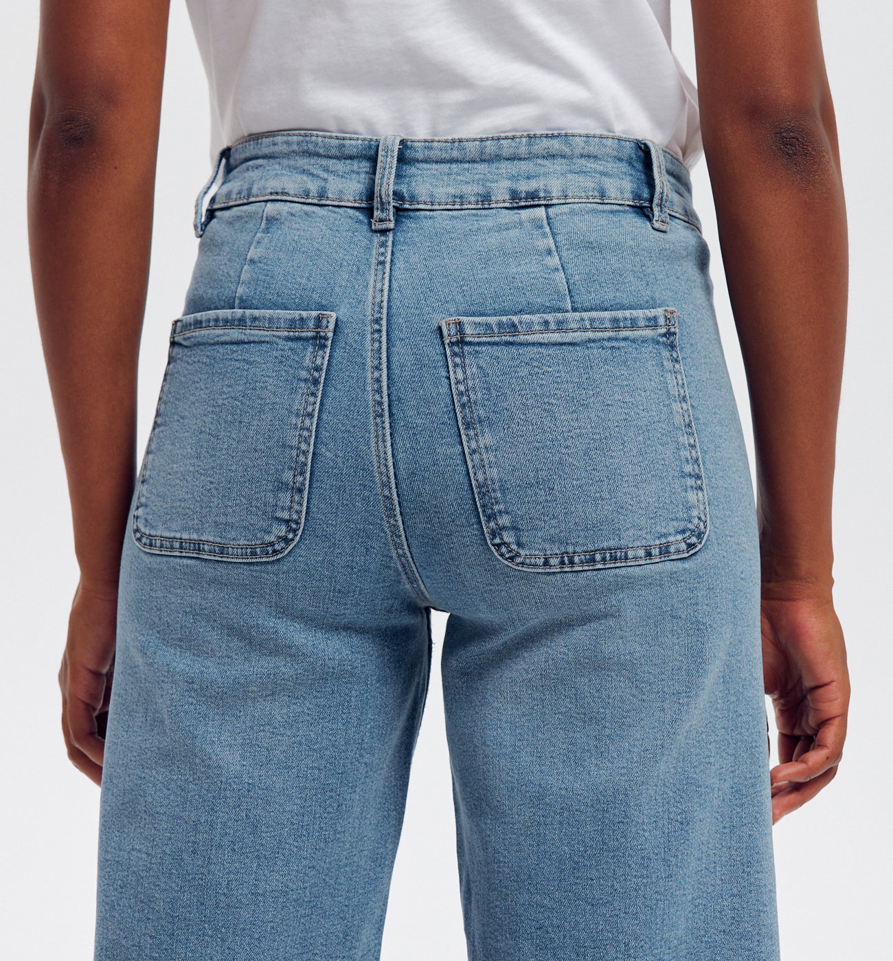 Jean taille haute raw cut - Jean moyen
