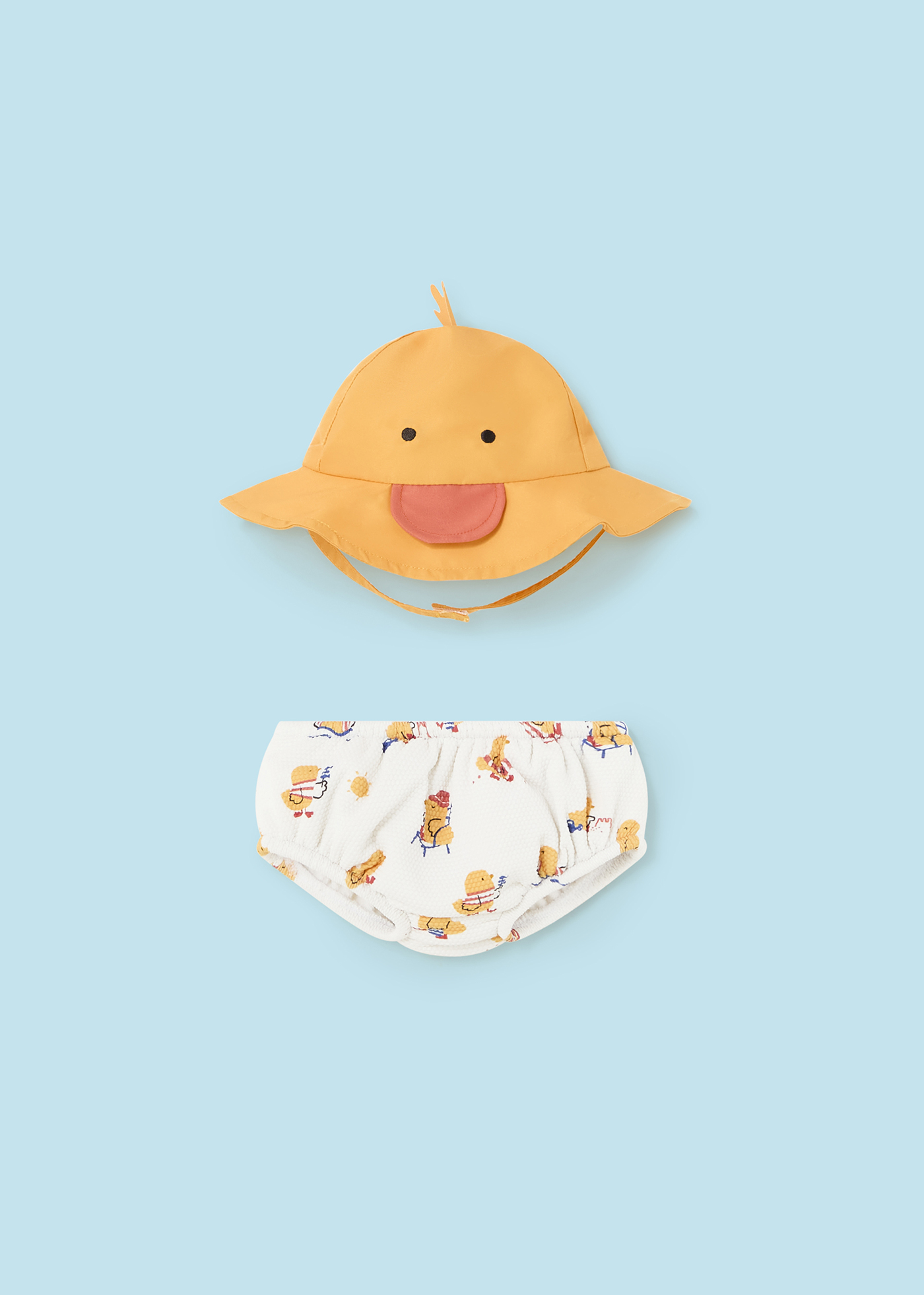Conjunto de maiô e chapéu para recém-nascido Nectar