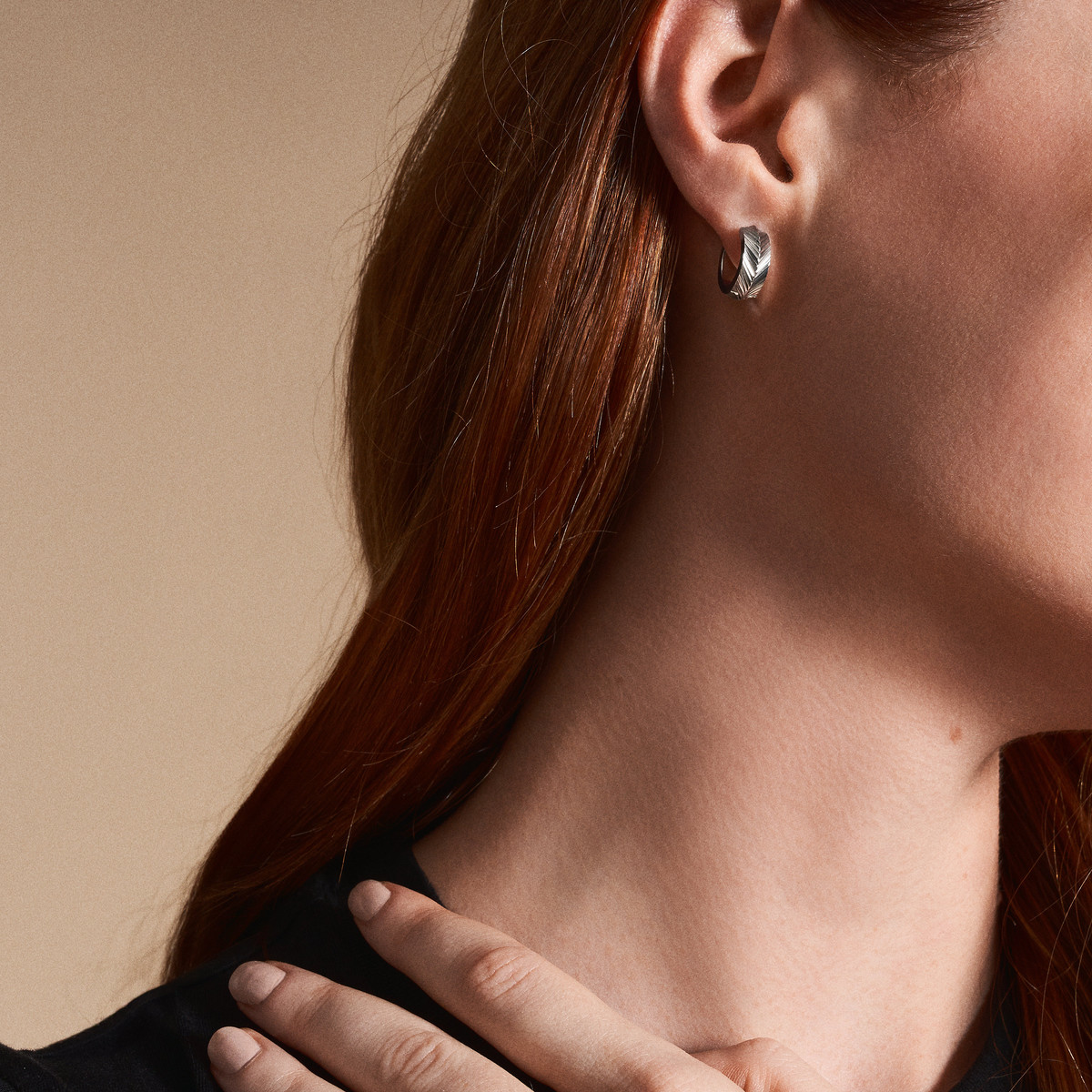 Boucles d'oreilles FOSSIL Harlow acier inoxydable.