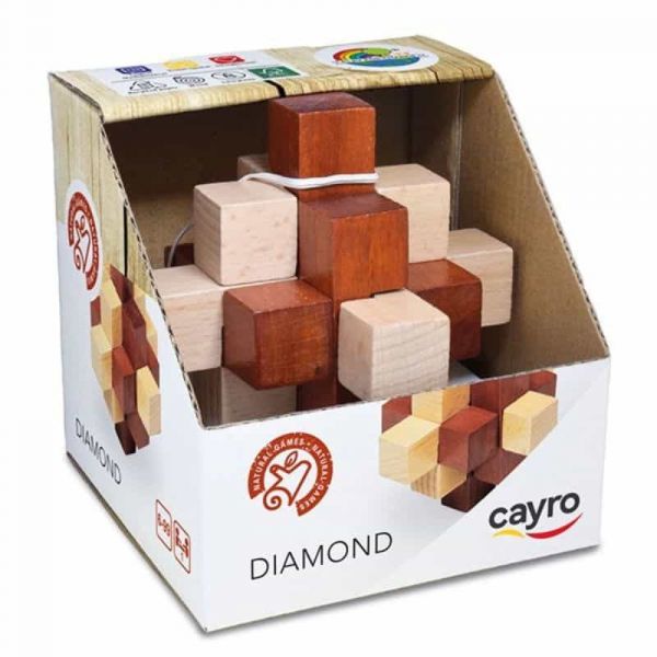 Cayro Diamante em Madeira 10 x 10cm