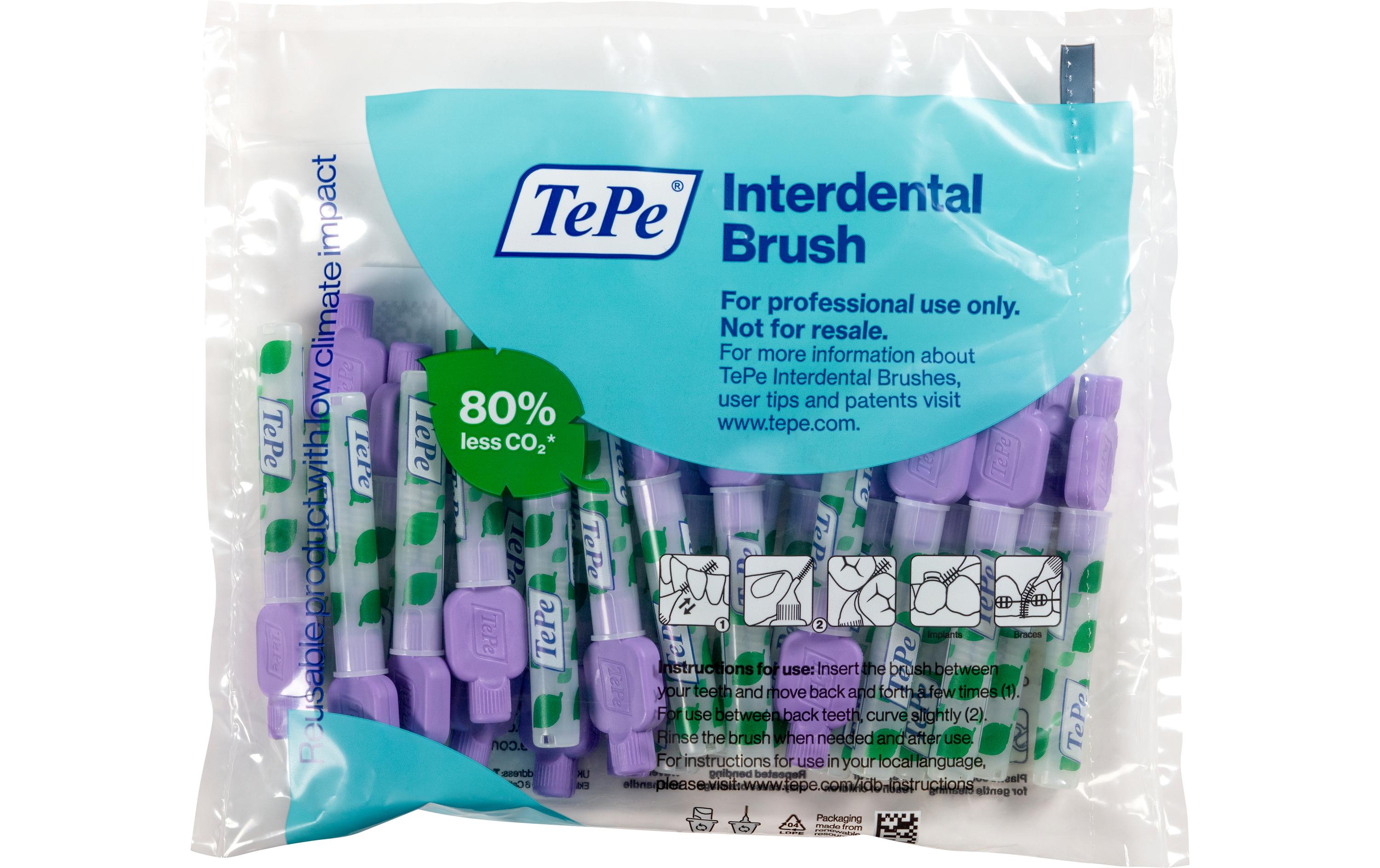 Interdentalbürsten Original LilaKleine Bürste mit soften Borsten