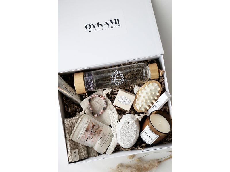 Oykami Geschenkset Mama Rom Violett Geschenkbox zur Geburt