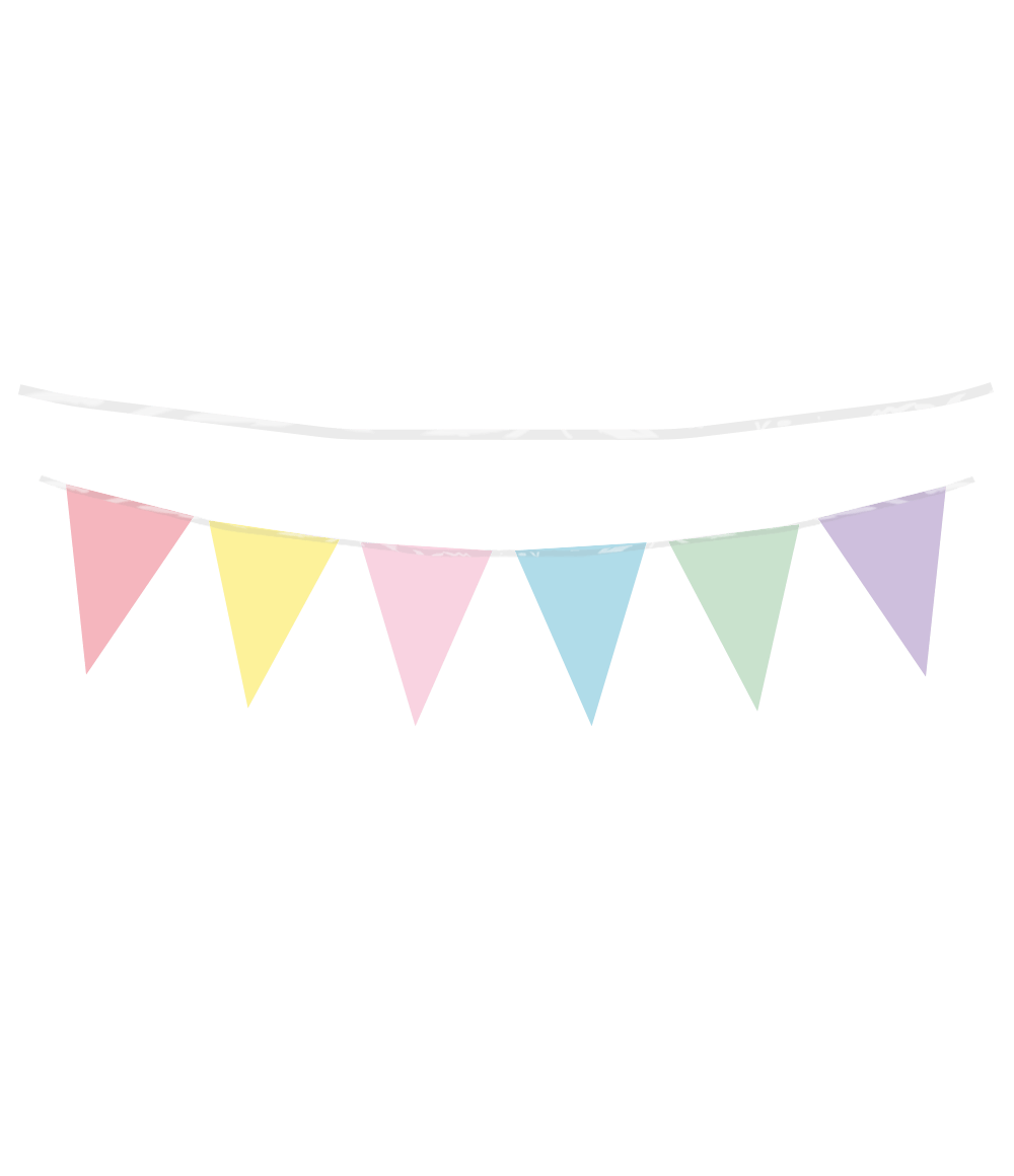 Gekleurde Slinger Pastel Folie 10m