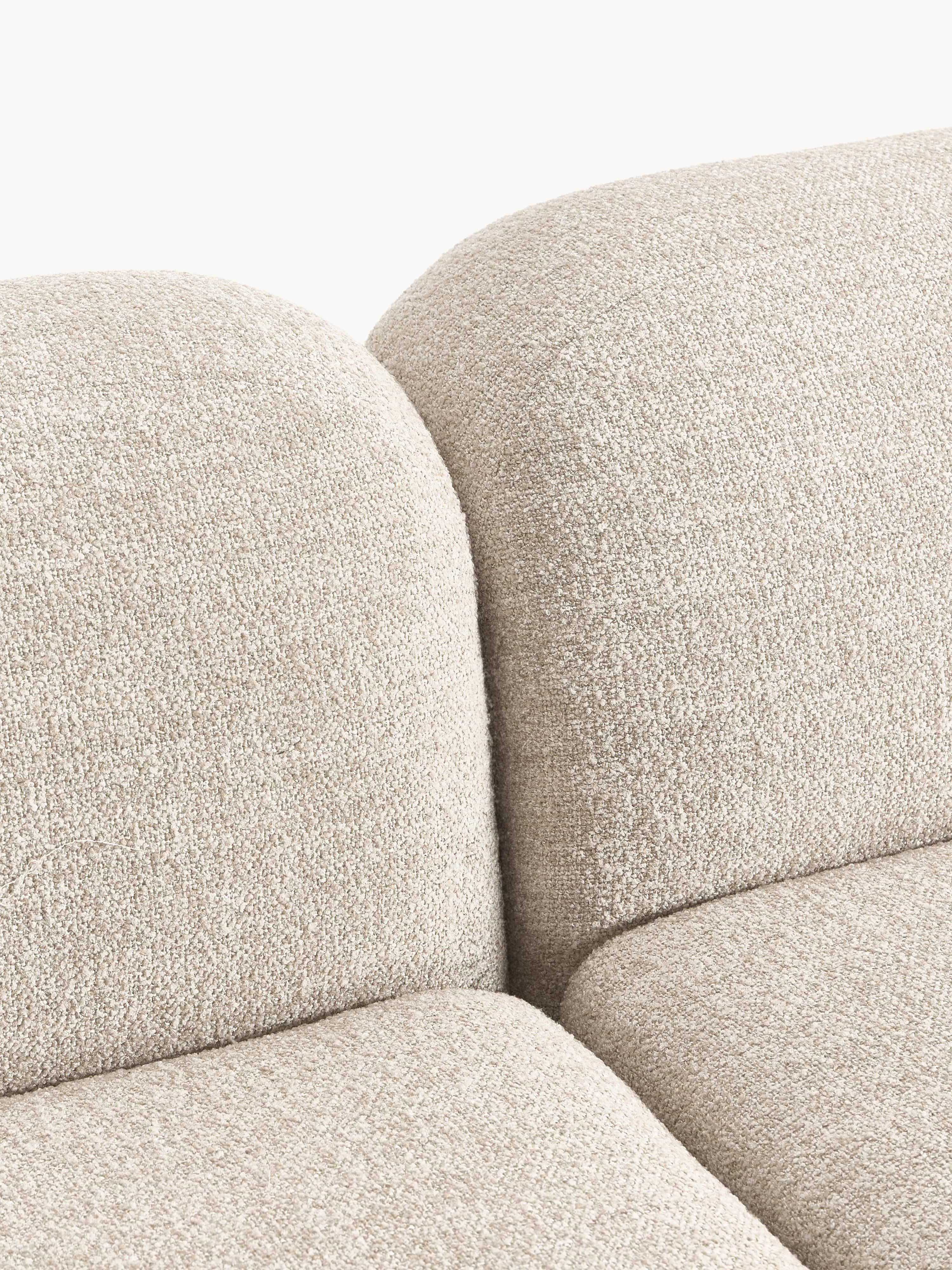 Modulaire bouclé hoekbank Wolke (4-zits)