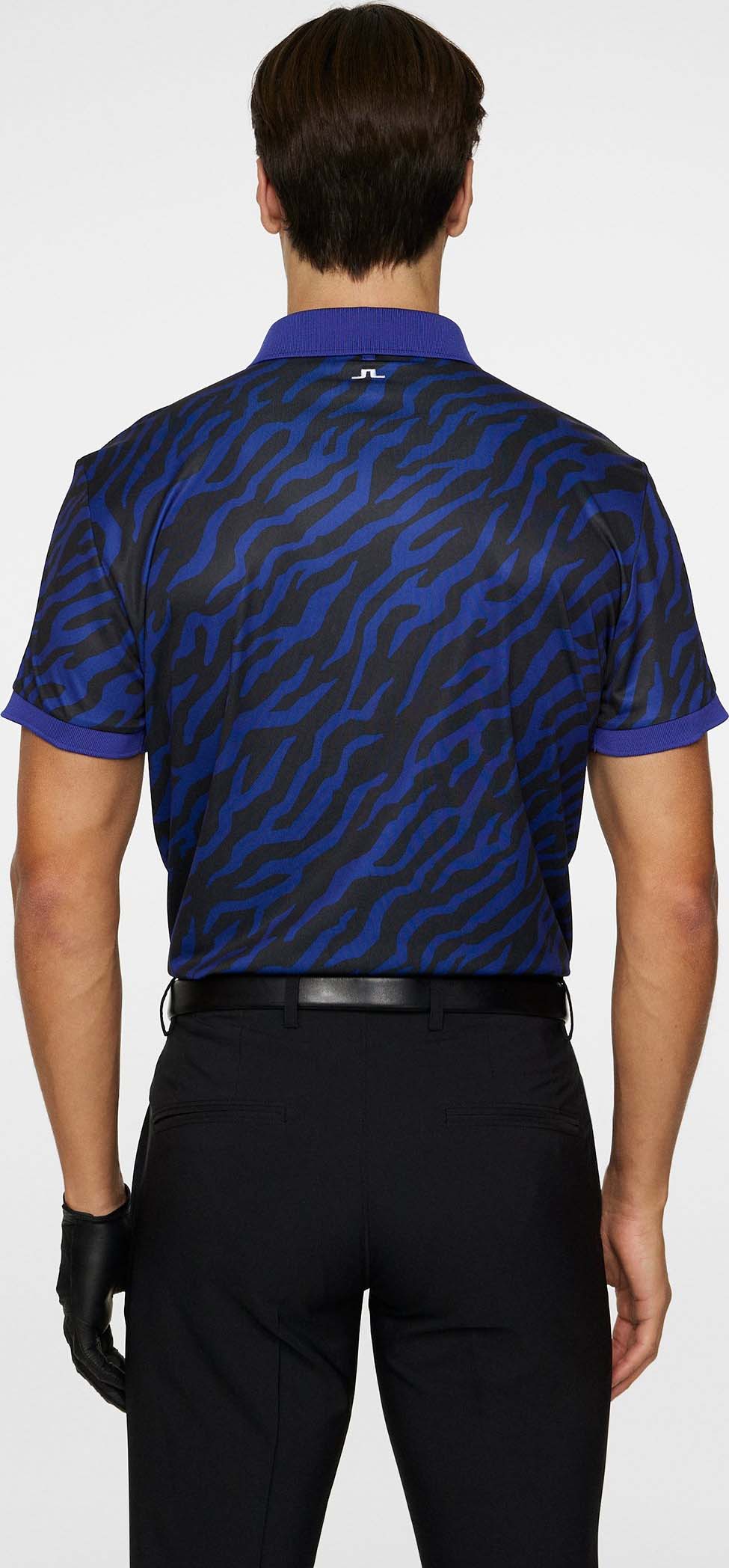 Tour Tech Print Polo Herre Tour Tiger Clematis M