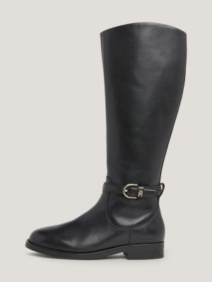 Botas de cano alto essenciais em couro
