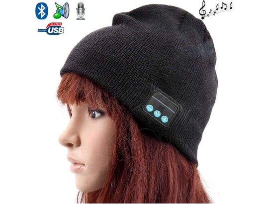 YONIS - Bonnet connecté Bonnet Bluetooth ecouteurs bonnet audio microphone iPhone sm...