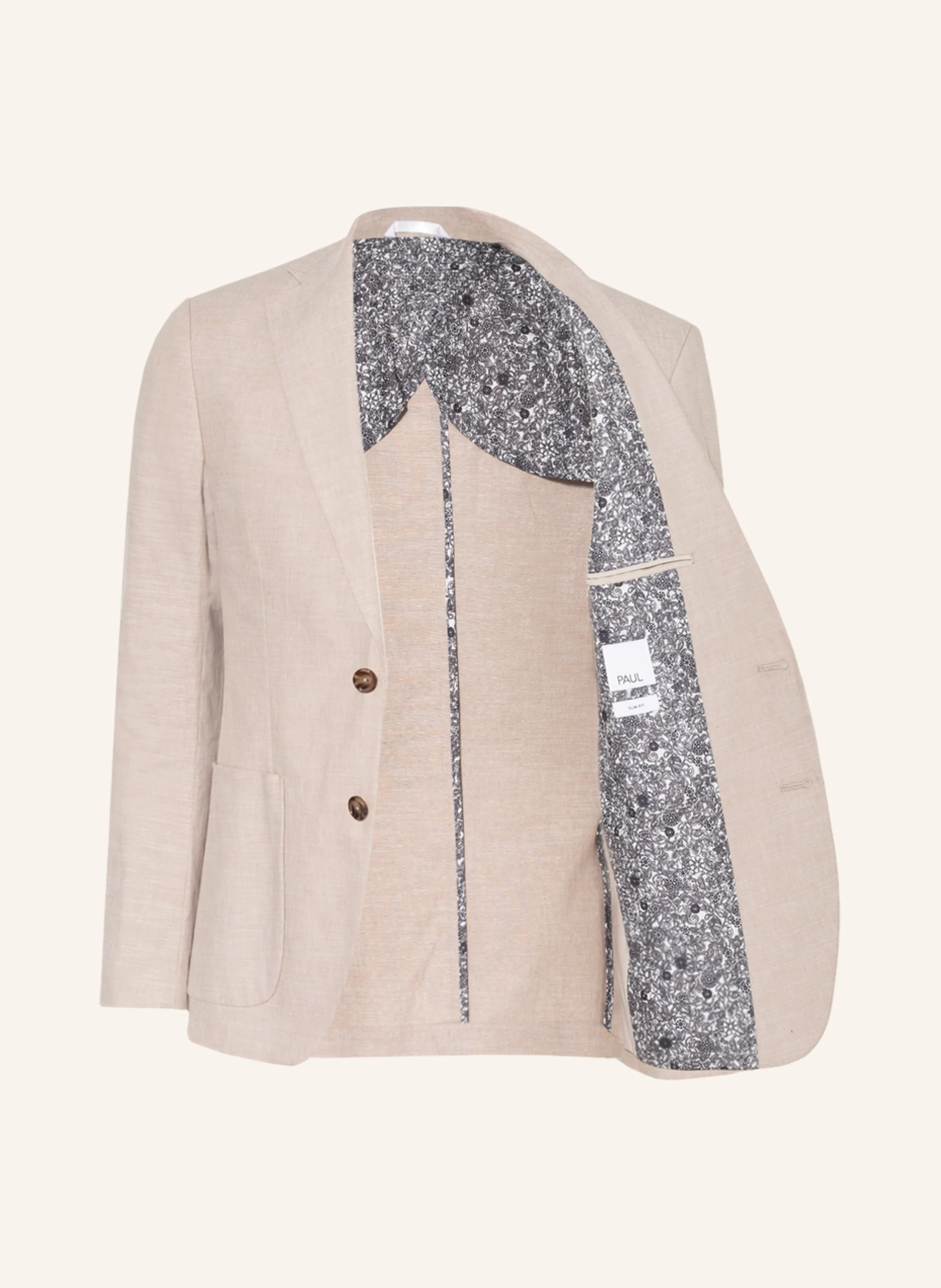 PAUL Sakko Slim Fit mit Leinen