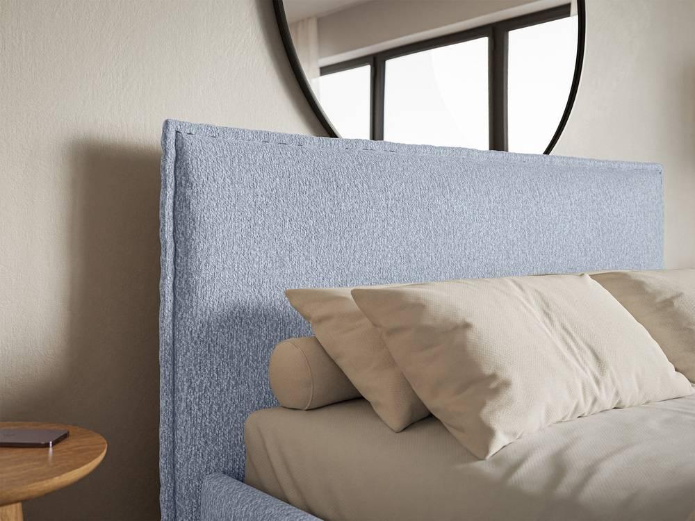 NADUVI Collection Bedframe Esmay chenille 140 x 200 cm