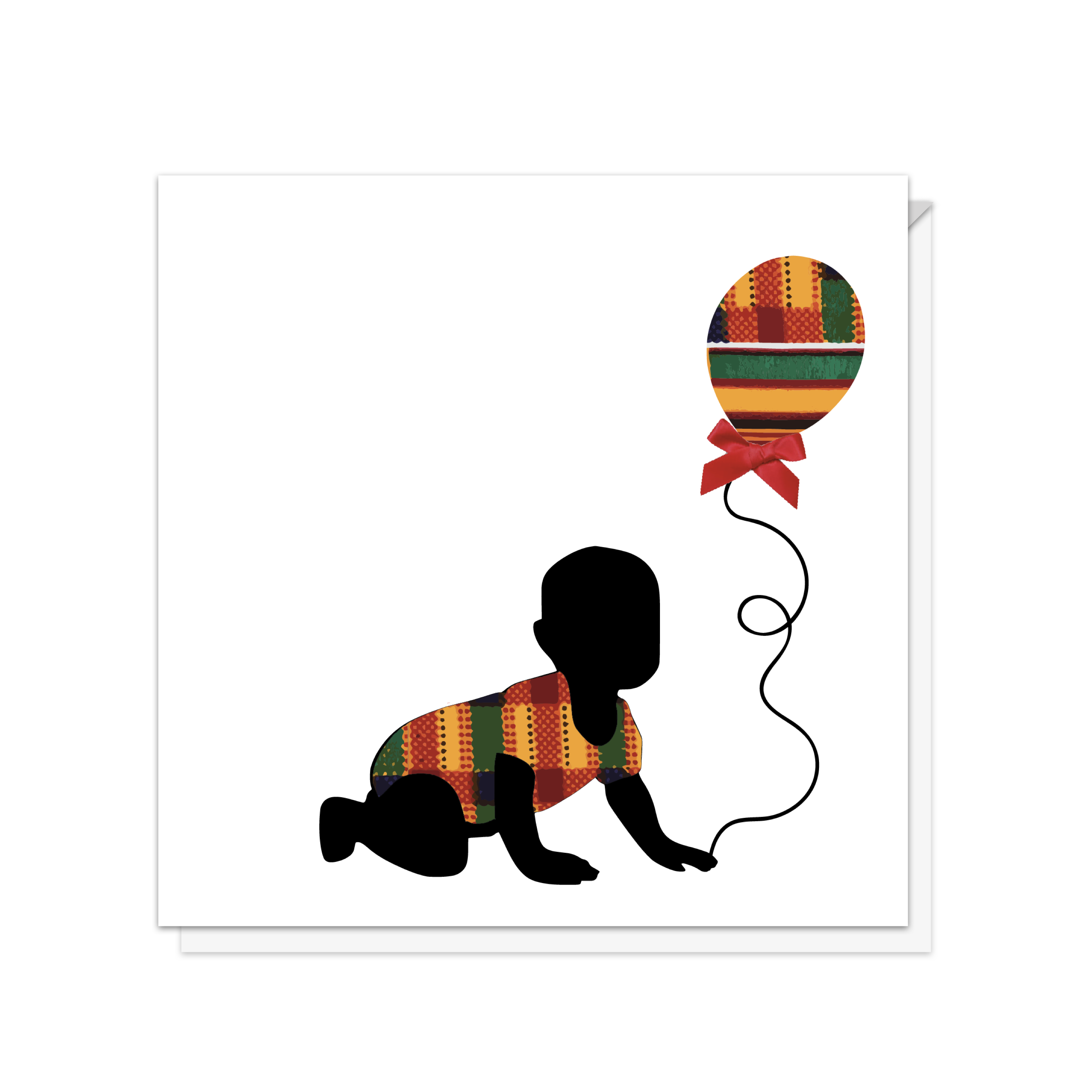 Lil' Man Baby & Balloon Card