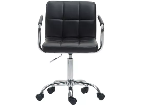 Chaise de bureau - Similicuir - Noir - Lucy V2