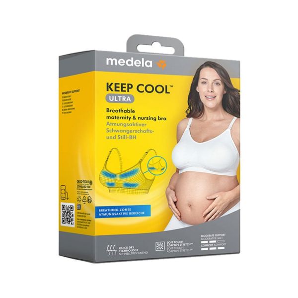 Keep Cool Ultra Soutien Gravidez e Amamentação Branco L