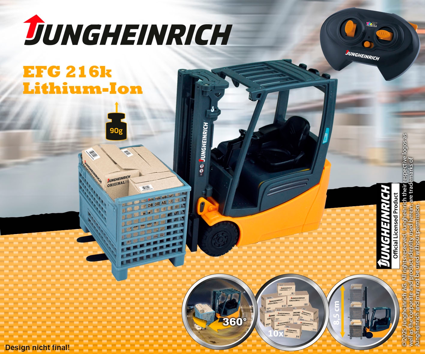 Happy People RC-Gabelstapler »Jungheinrich« mit Licht-Effekt