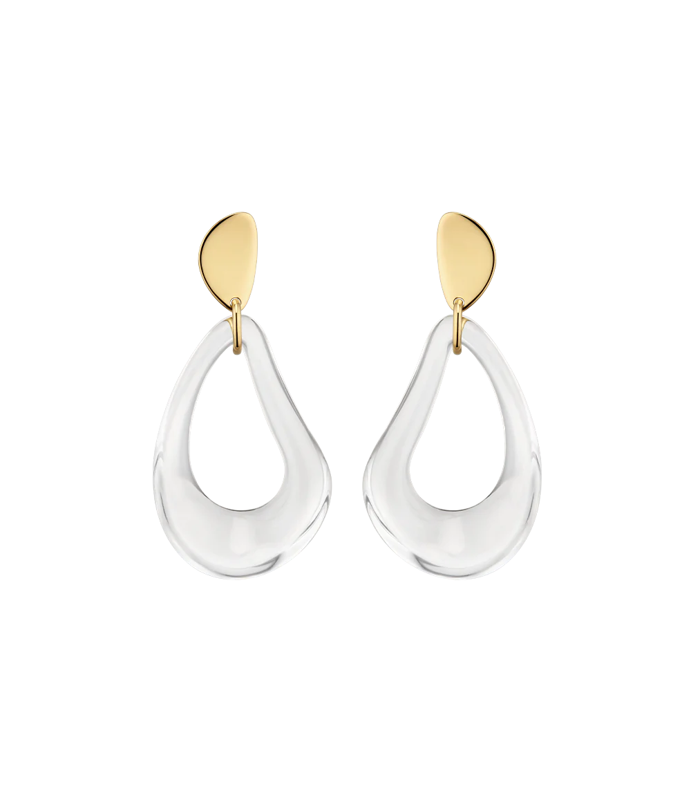 Boucles d'oreilles pendantes Naé - Verre