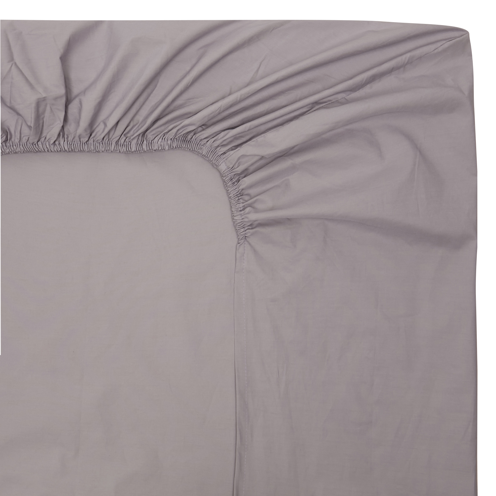 Drap housse en coton | Gris