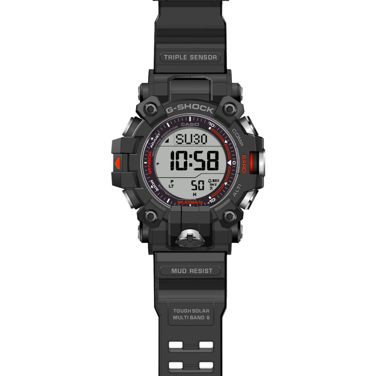 Montre G-SHOCK gulfmaster homme bracelet résine noire