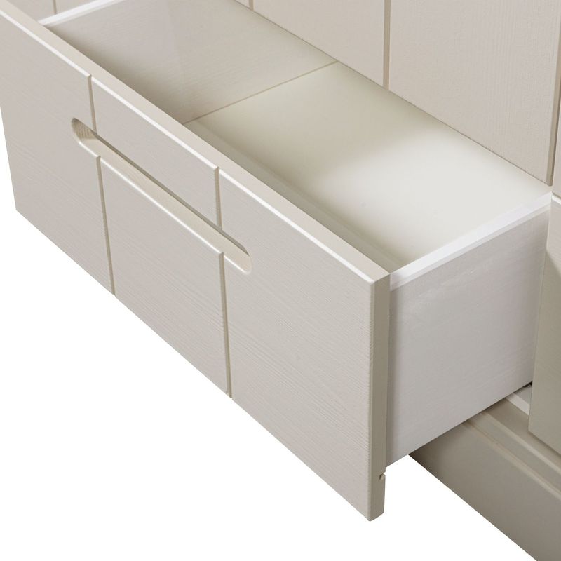 WOOOD Connect 3 deurs Kledingkast - Grenen - Dust - 195x140x53