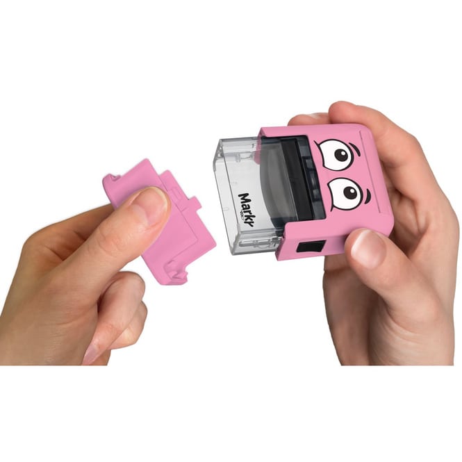 DIY Marky® - Textilstempel - Personalisierbarer Stempel - pink