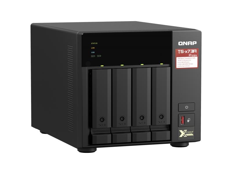 QNAP NAS TS-473A-8G 4-bay NAS mit 4 Laufwerkschächten