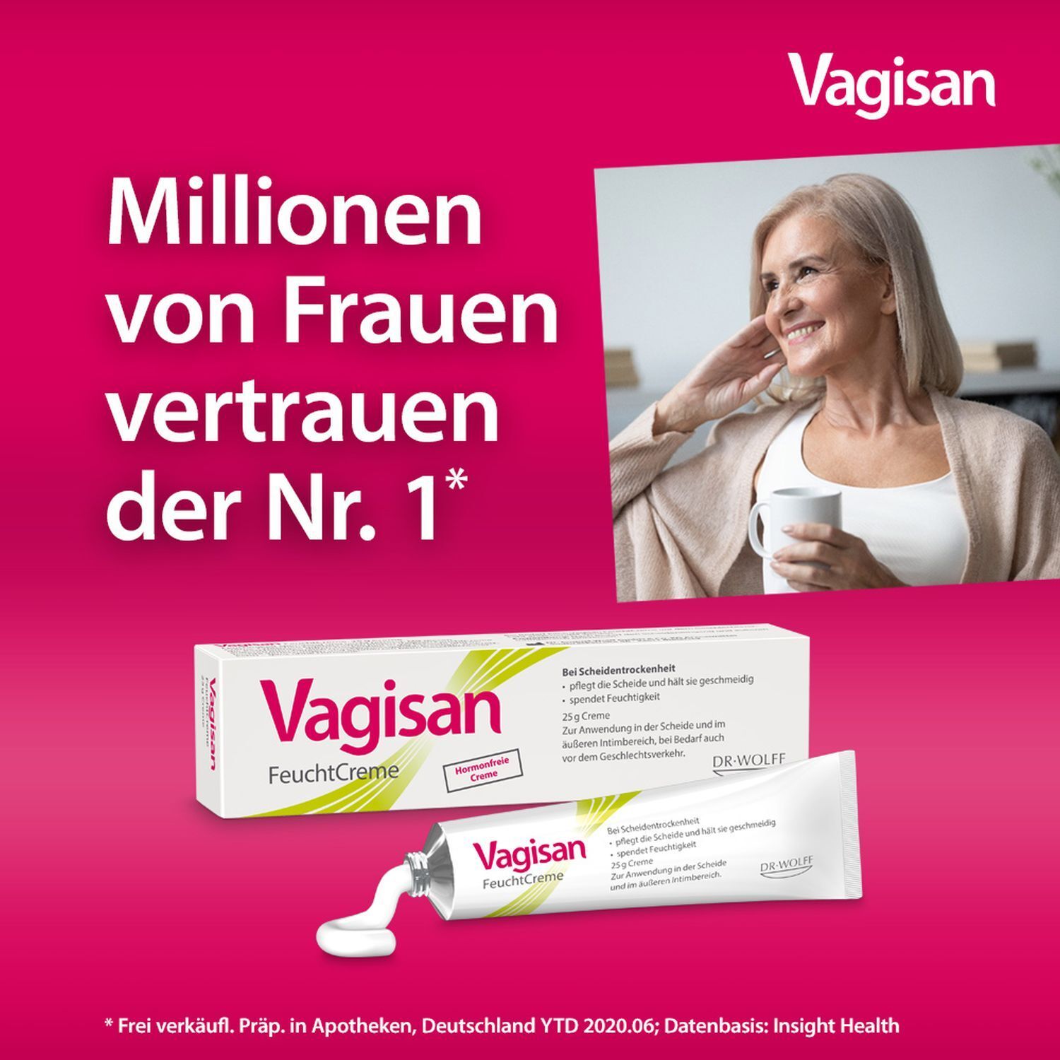 Vagisan FeuchtCreme: Hormonfreie Vaginalcreme bei trockener Scheide – auch vor dem Geschlechtsverkehr