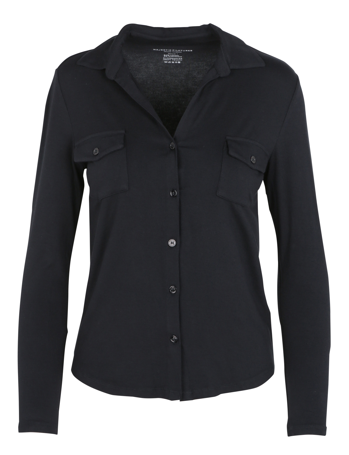 Chemise col classique stretch | Bleu