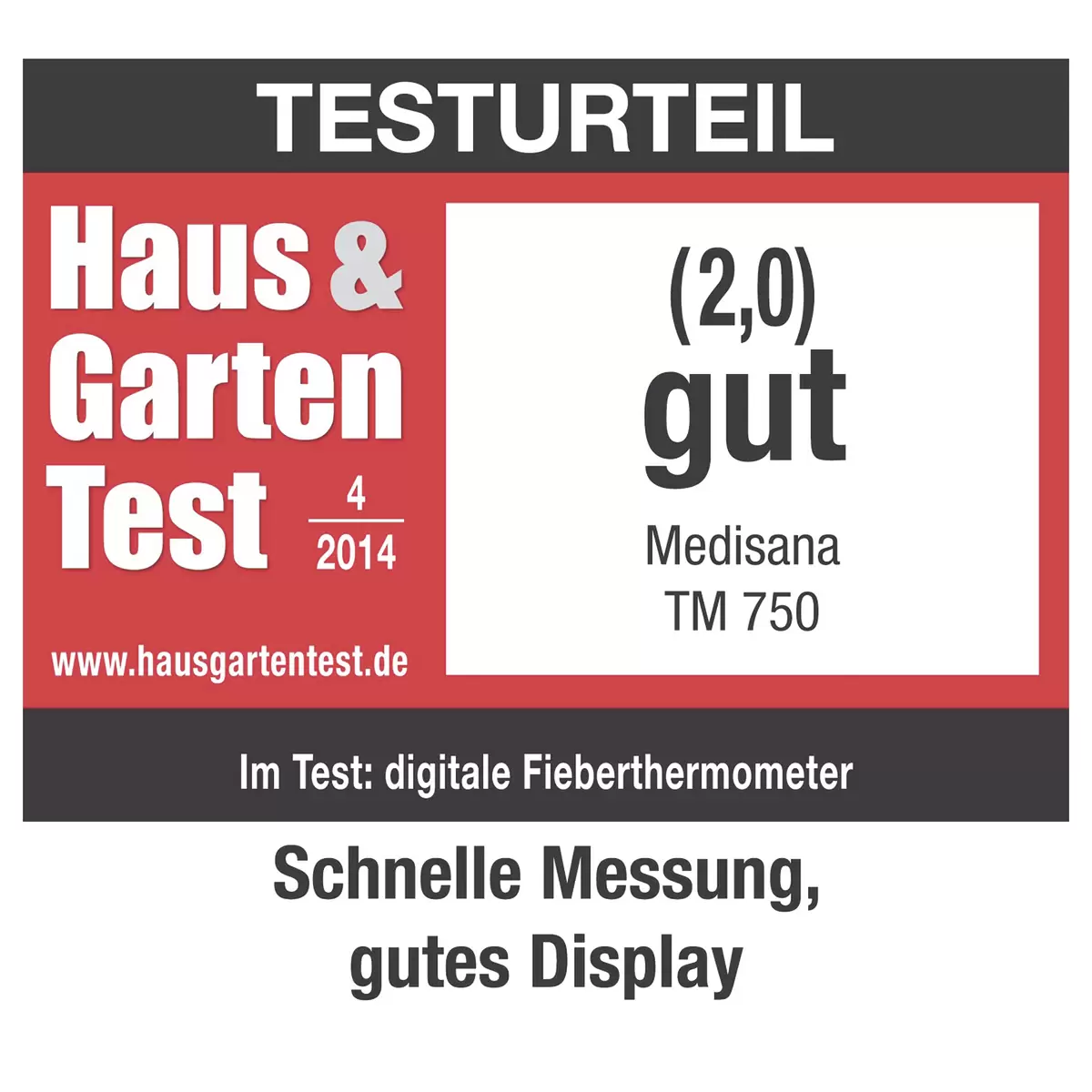 Infrarot Thermometer TM750 Medisana grün,weiss