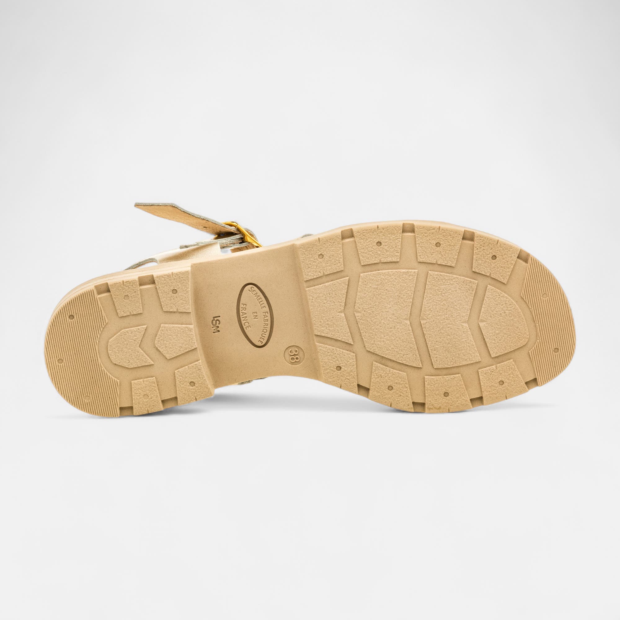 Sandales Femme en cuir or