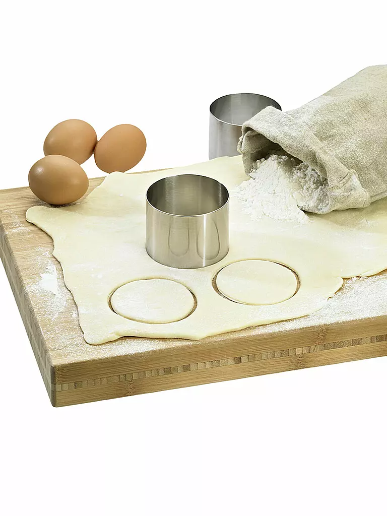 LURCH Speiseringe Edelstahl 8teilig silber