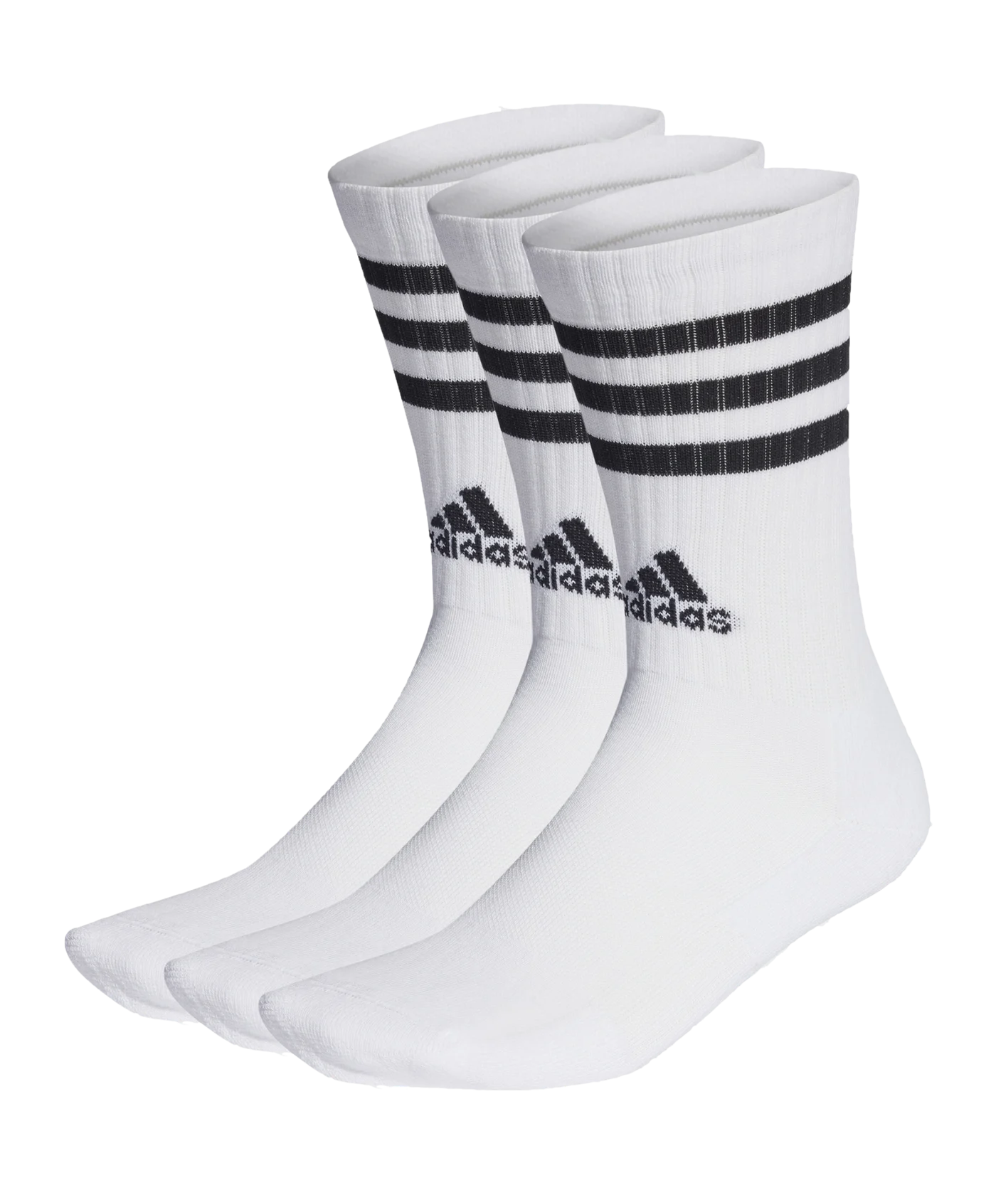 adidas 3S Cush Crew 3er Pack Socken Weiss