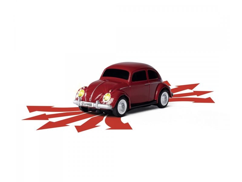 Carson RC Fahrzeug VW Beetle Rot H0, RTR Ferngesteuerter Volkswagen Käfer im Massstab 1:87