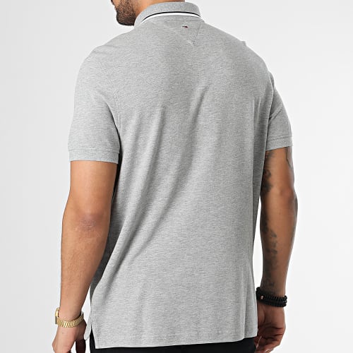 Polo Manches Courtes Brand Love Logo 9525 Gris Chiné