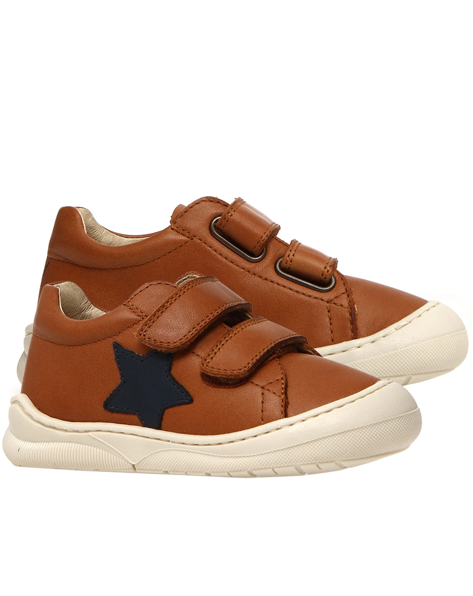 Klett-Halbschuhe BABE VL STAR in braun