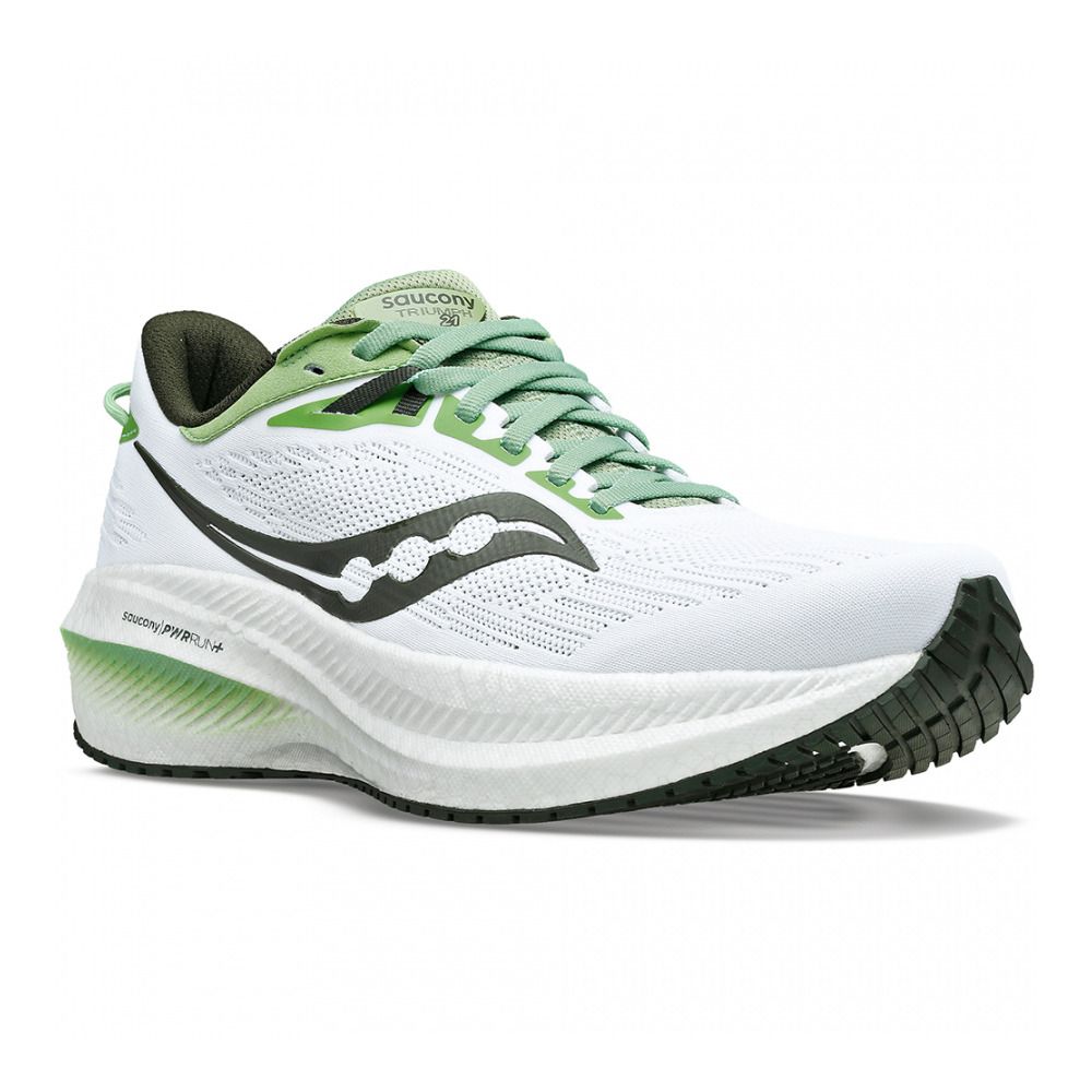 Saucony TRIUMPH 21 - Chaussures running Homme white/umbra