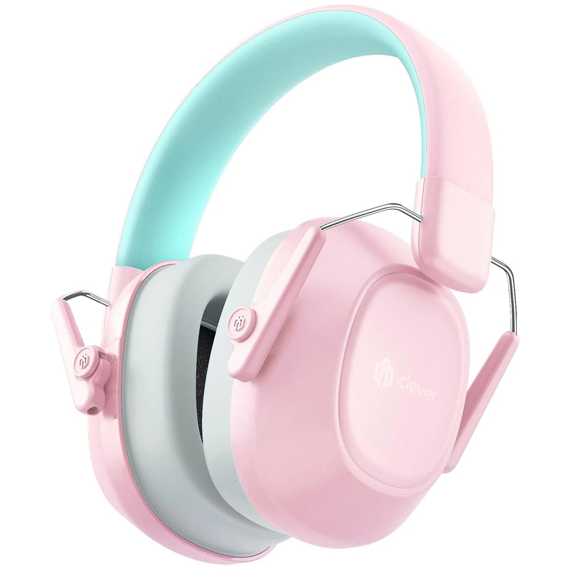 iClever Lärmschutz für Kinder Ear Muffs IC-EM01, pink/mint