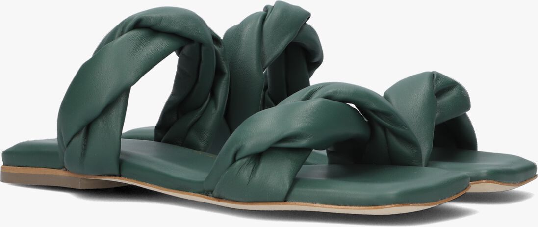 NUBIKK groene nubikk slippers square twist