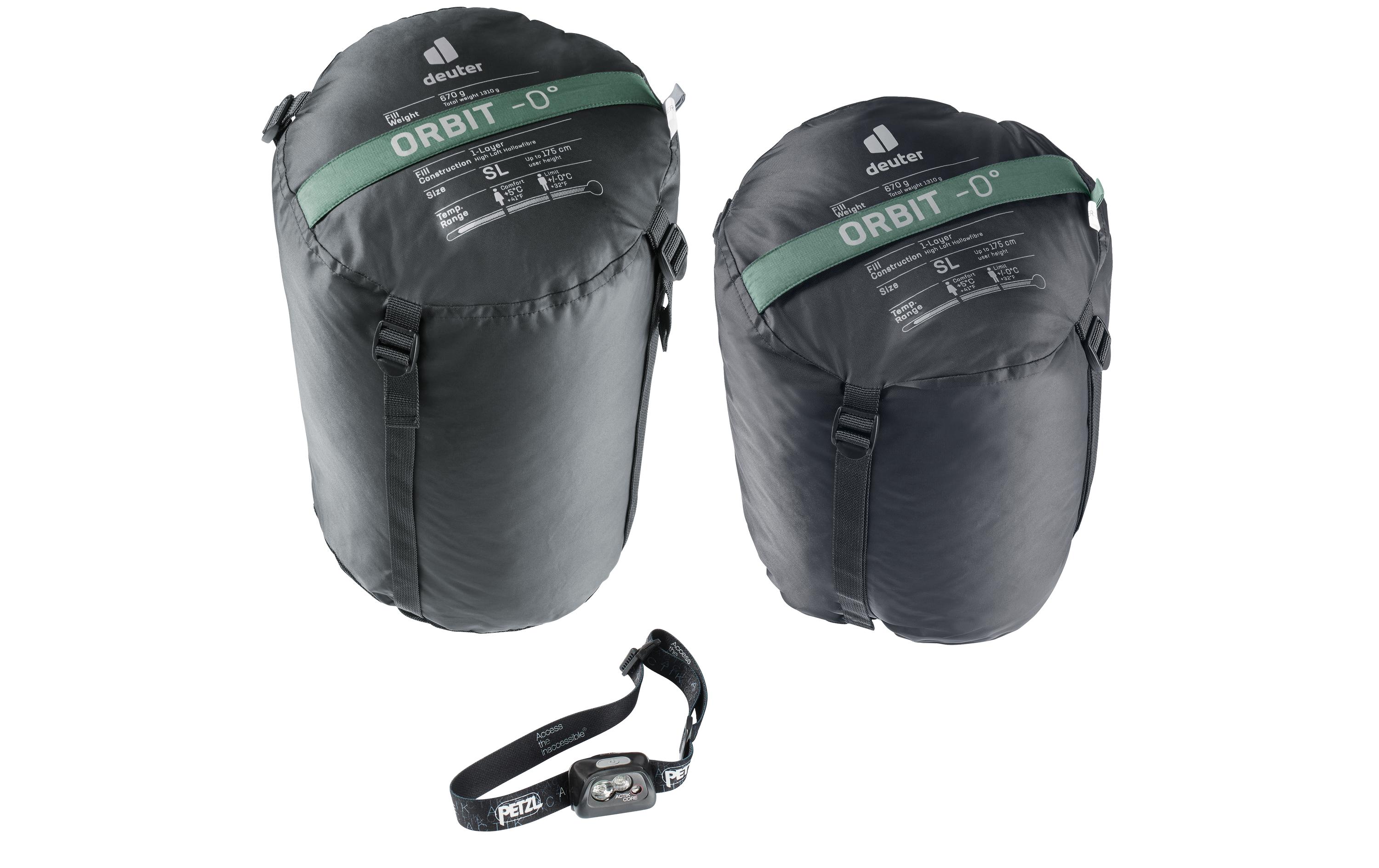 Schlafsack Orbit 0° SL Polyester, DunkelgrünKunstfaserschlafsack