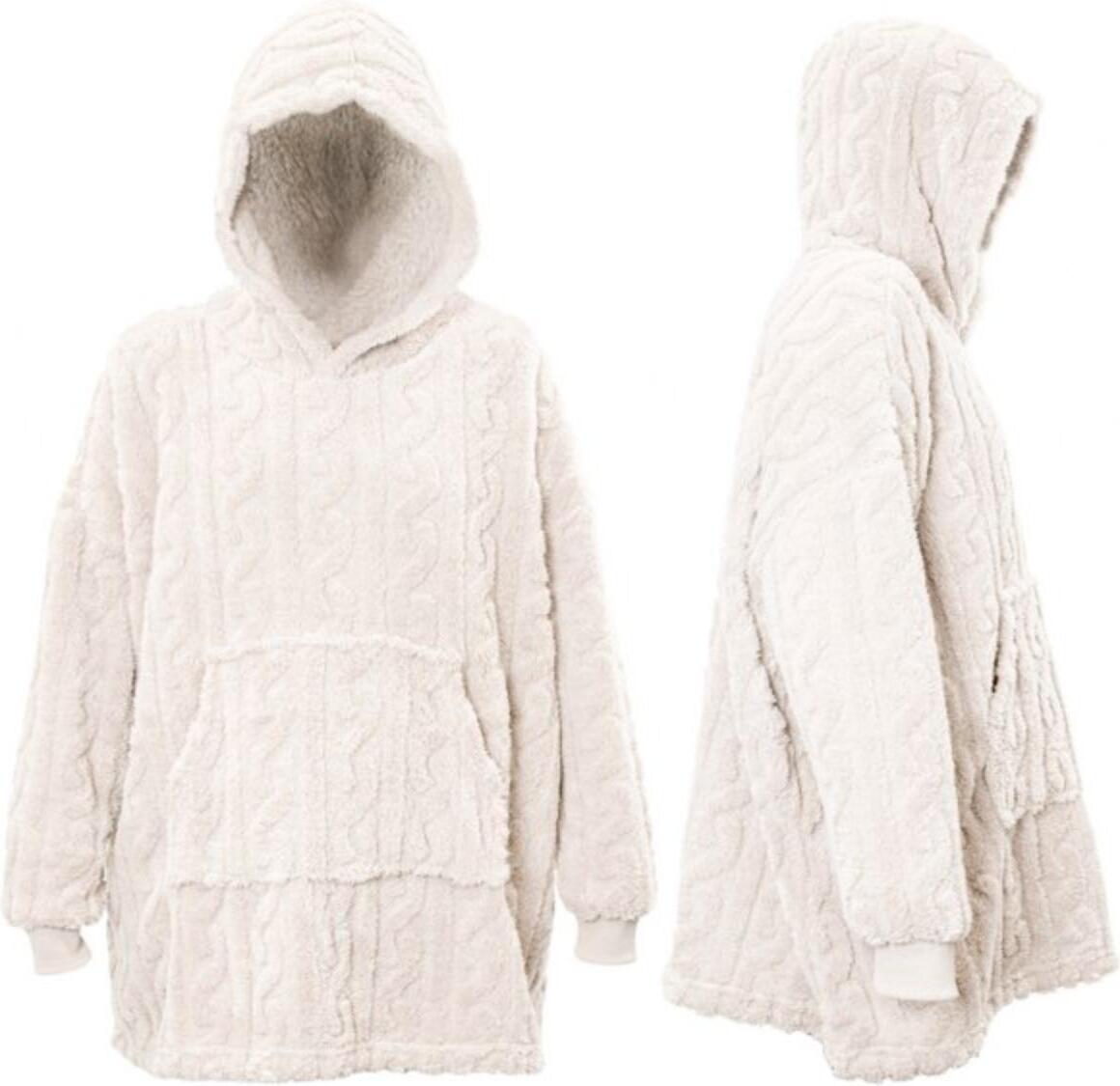 Unique Living hoodie Pleun wit onesize