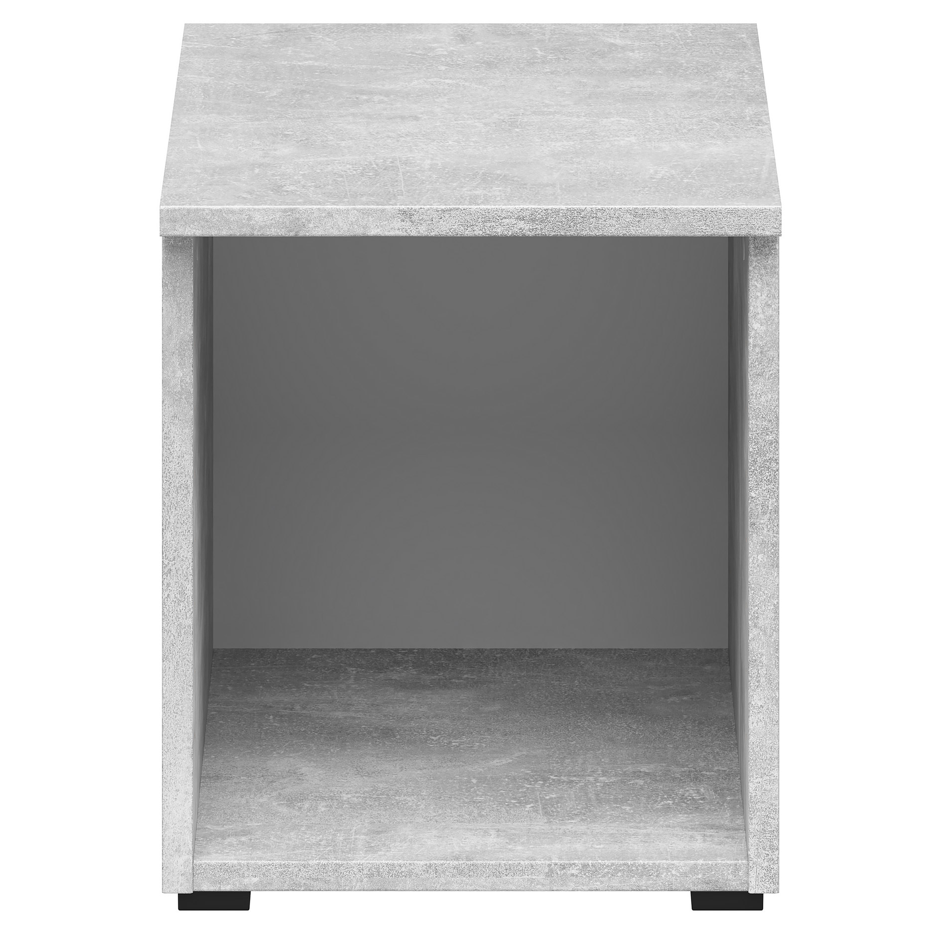 Aufsatzelement - auch hängend verwendbar - Betonoptik - Breite 30 cm