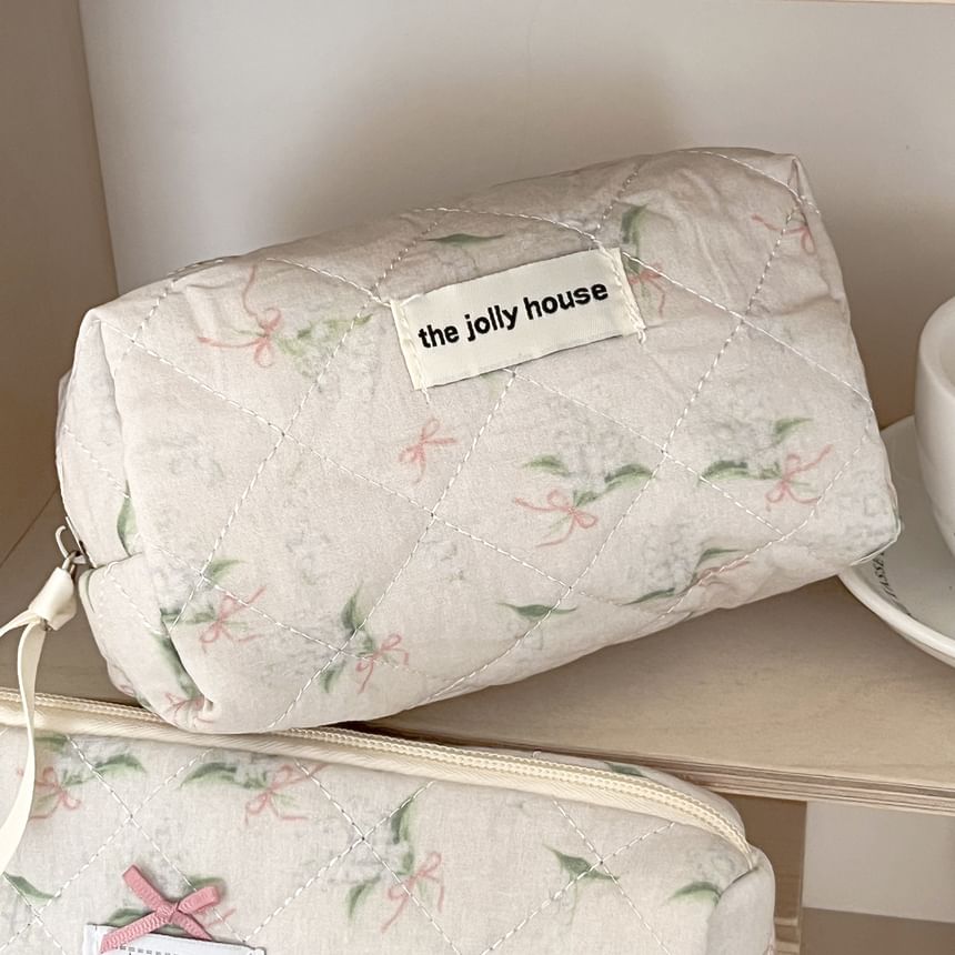 ZenlyHabit - Clutch / make-uptas / etui met olifantenapplicatie (verschillende ontwerpen)