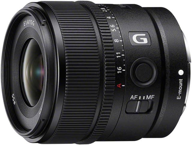 Sony E 15 mm f/1,4 G APS-C objektiv