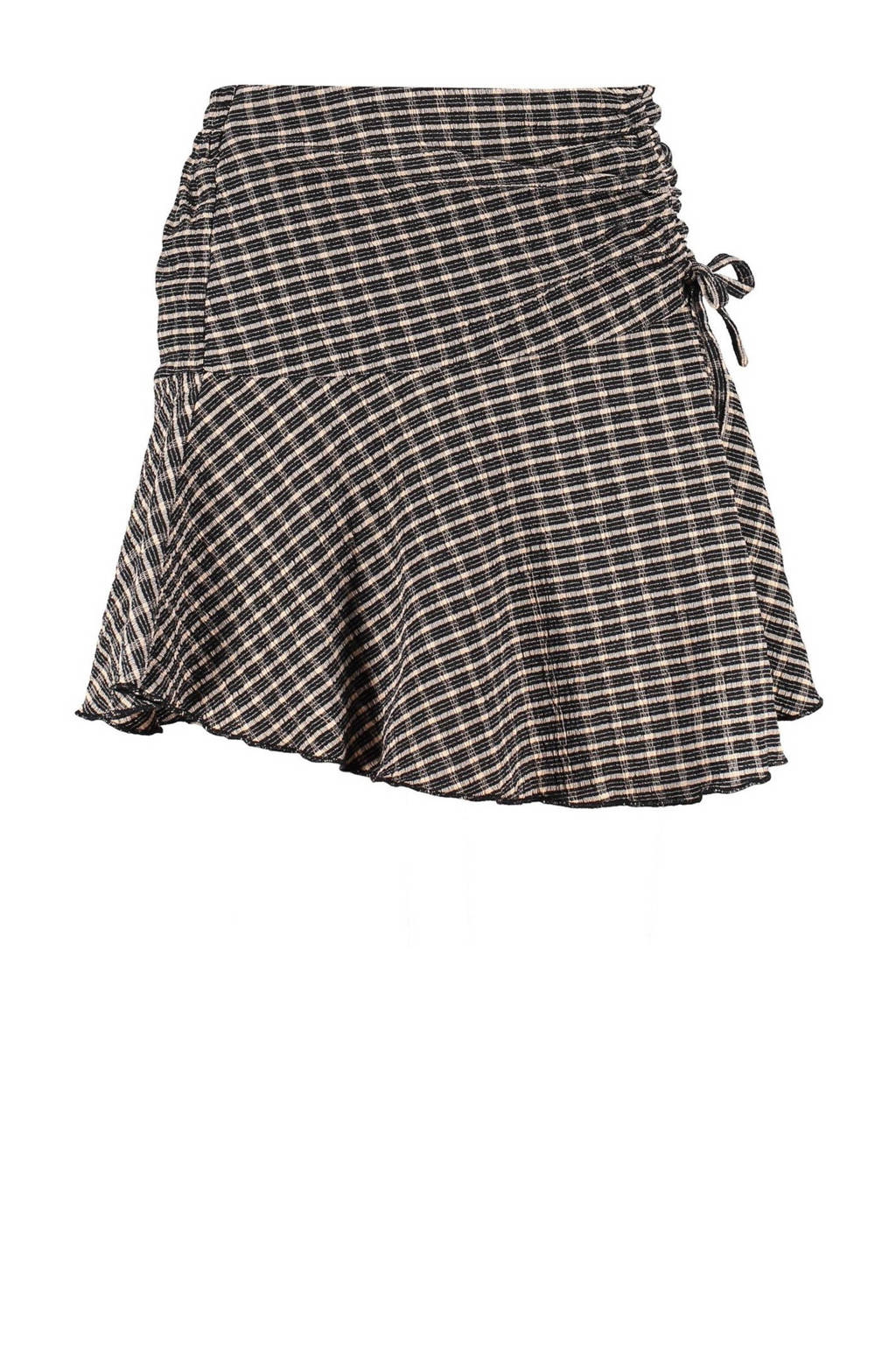 Frankie&Liberty geruite rok zwart