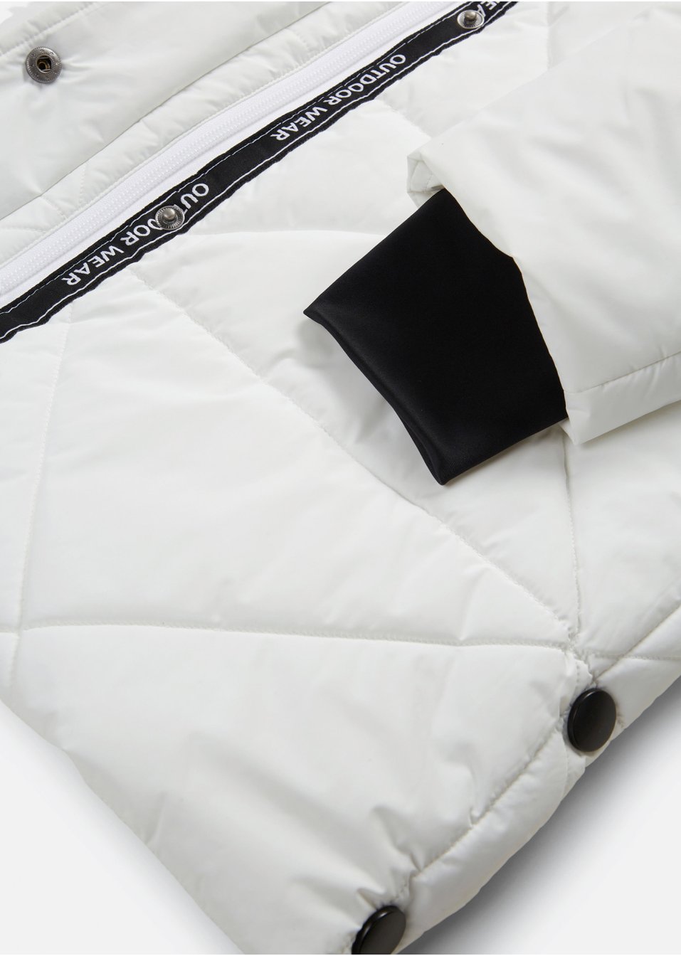 Manteau outdoor imperméable avec boutons sur le côté