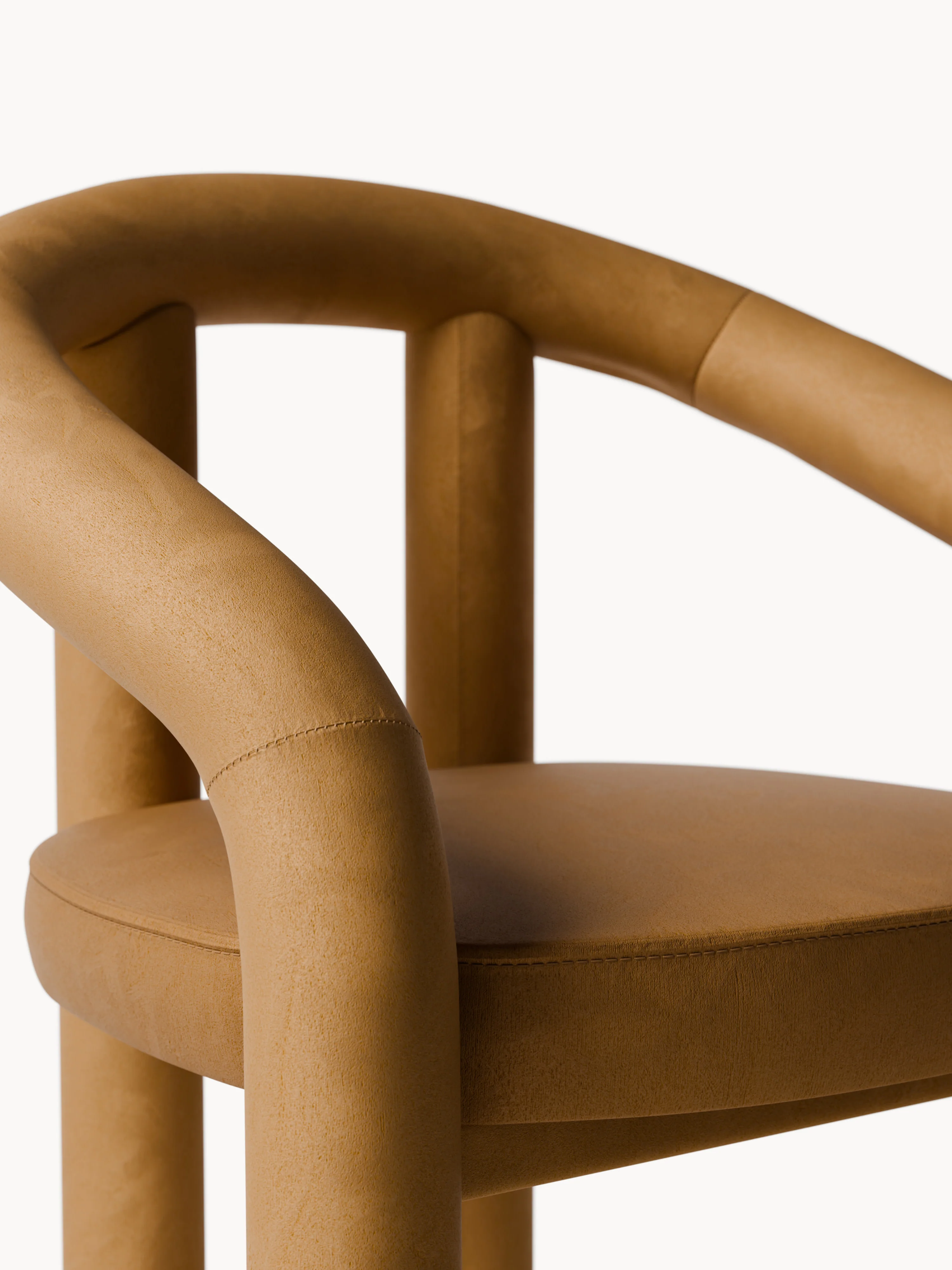 Fluwelen armstoel Calan 4