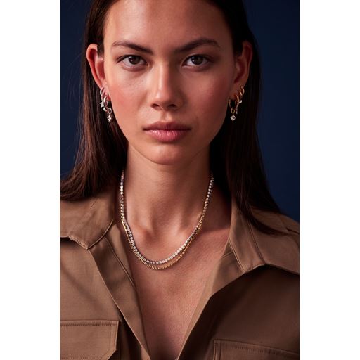 Sif Jakobs Jewellery Ellera Grande Halskæde, Guld/Multi, 43 cm